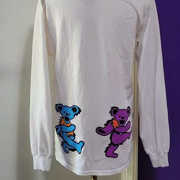 GRATEFUL DEAD RAINBOW DANCING BEAR COTTON LONG SLEEVE T-SHIRT S - Picture 3 of 8